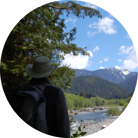 image of author in nature